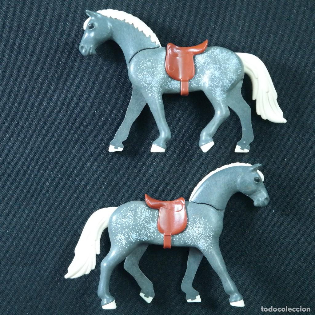 Playmobil: Playmobil dos caballo grises ☼