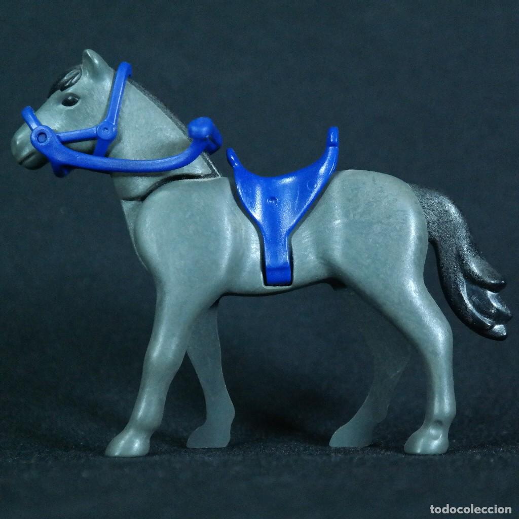Playmobil: Playmobil caballo con montura azul ☼