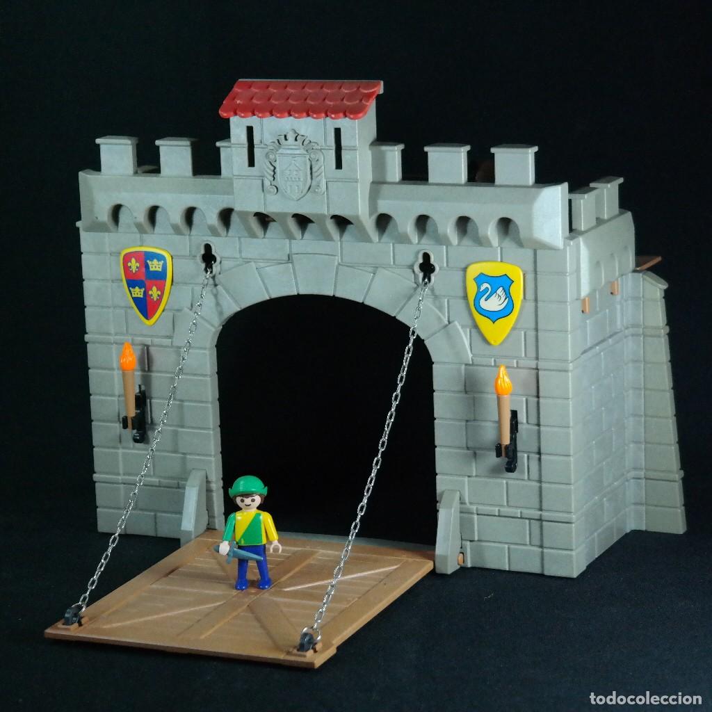 Playmobil: Playmobil entrada con puente levadizo con fisura castillo 3666 steck ☼