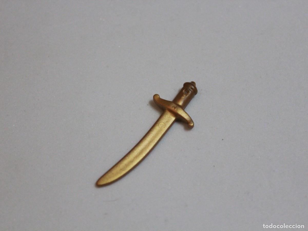 Playmobil: Playmobil accesorio cimitarra dorada espada curva &aacute;rabe oriental