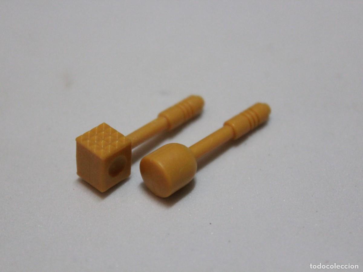 Playmobil: Playmobil accesorio herramientas beige mazo y martillo lote 2 piezas