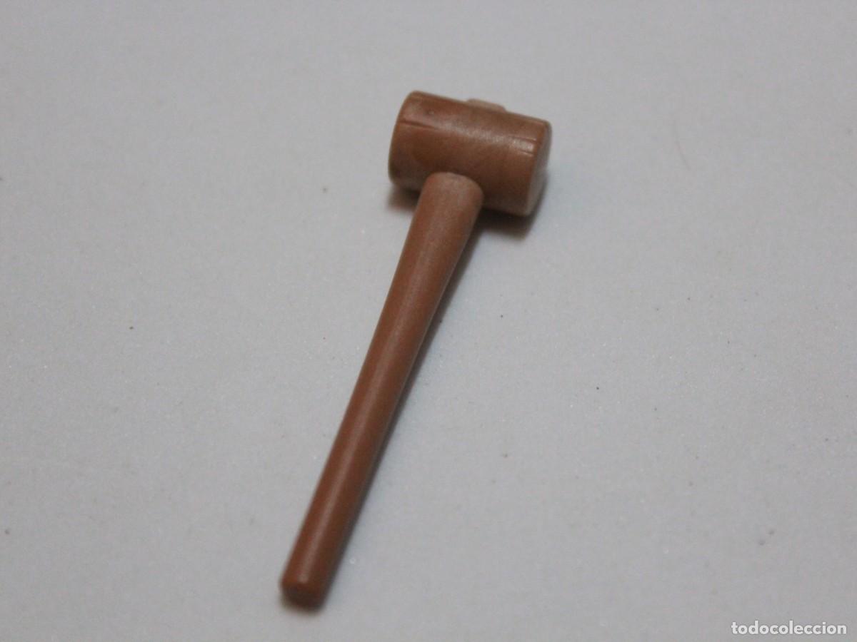 Playmobil: Playmobil accesorio mazo marr&oacute;n herramienta carpintero construcci&oacute;n