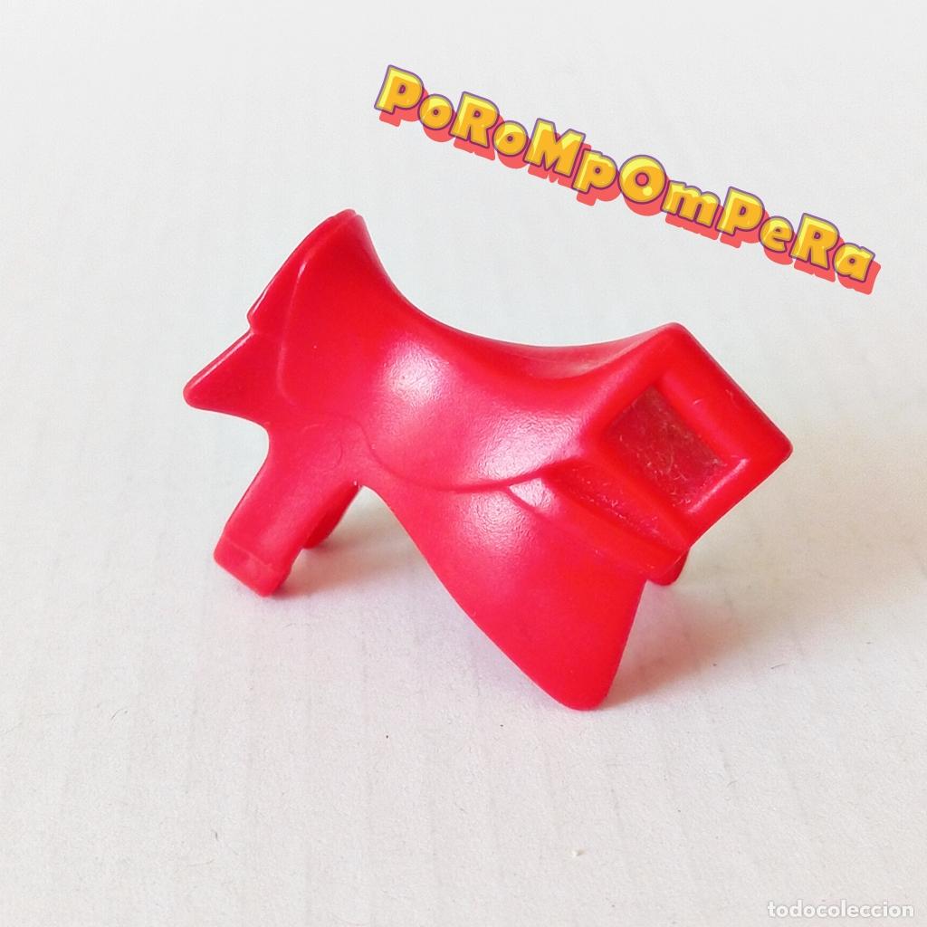 Playmobil: PLAYMOBIL SILLA MONTAR ROJA ASIDERO 4185 4217 5832 5840 5864 MONTURA CABALLO MEDIEVAL 2&ordf; GEN O2