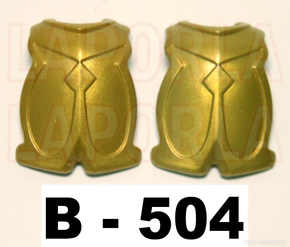 Playmobil: PLAYMOBIL 2 ARMADURAS DORADAS - MEDIEVAL CABALLERO PR&Iacute;NCIPE REY (B-504)