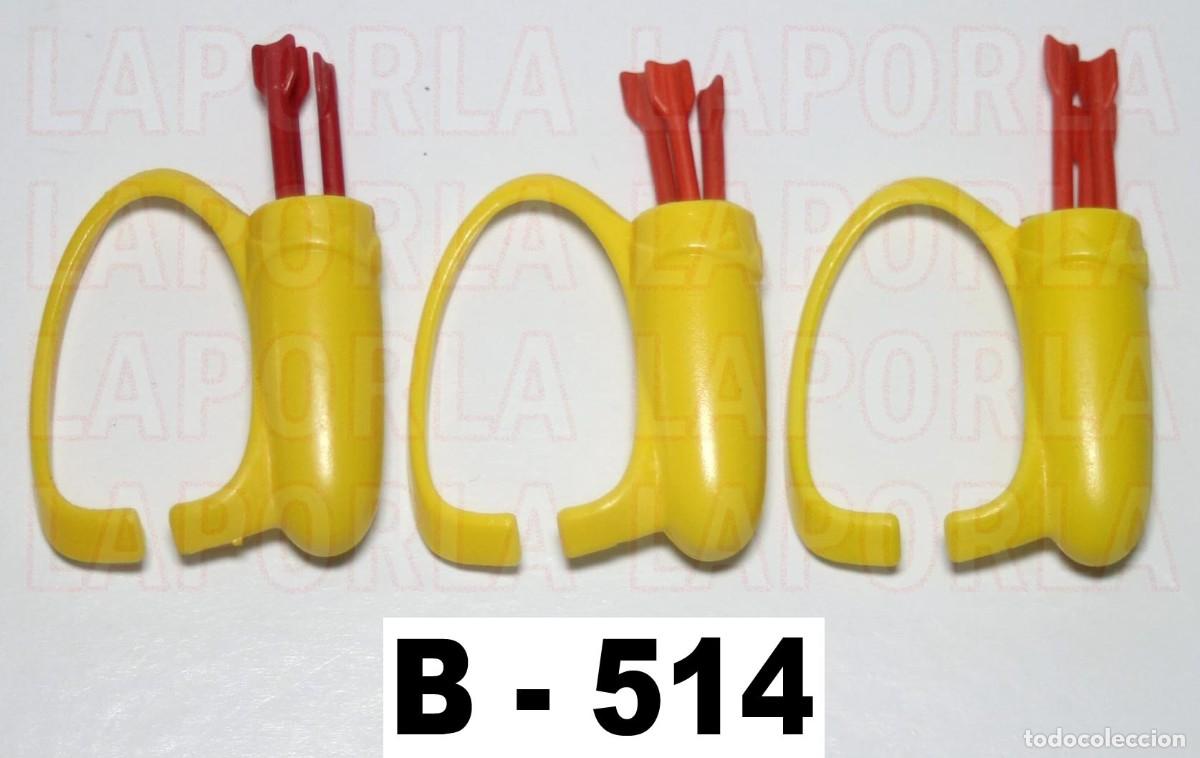 Playmobil: PLAYMOBIL 3 CARCAJ CON FLECHAS - ALJABA INDIOS MEDIEVAL ARQUERO BALLESTERO (B-514)