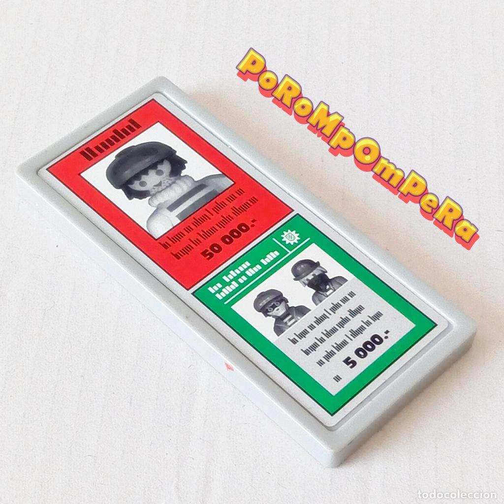 Playmobil: PLAYMOBIL CARTEL RECTANGULAR SYSTEM X SIMILAR 3085 3159 3165 3605 3954 3957 + COMISAR&Iacute;A POLIC&Iacute;A L5
