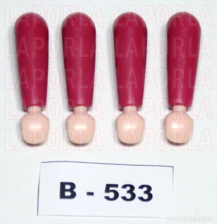 Playmobil: PLAYMOBIL 4 BRAZOS FUCSIA MANO M&Oacute;VIL (B-533)