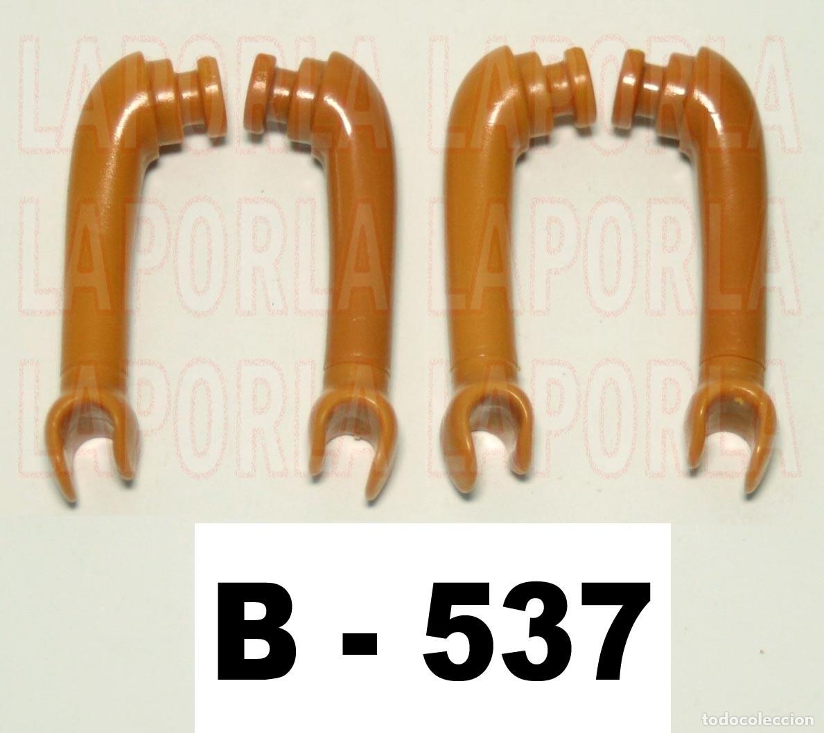 Playmobil: PLAYMOBIL 4 BRAZOS MORENOS (2 PARES IZQ-DCHO) - INDIOS IND&Iacute;GENAS (B-537)
