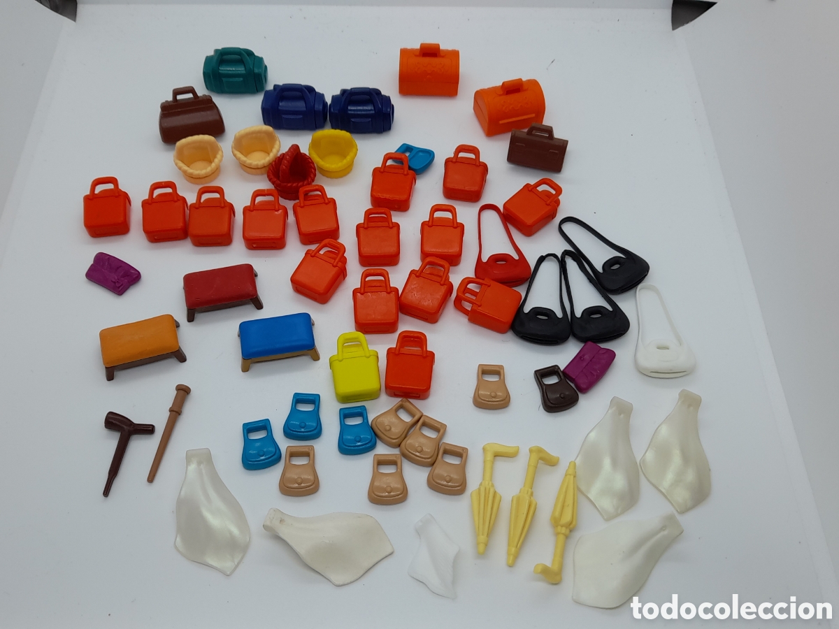 Playmobil: PLAYMOBIL. LOTE DE BOLSOS Y PIEZAS PARA VICTORIANOS, WESTERN, ETC