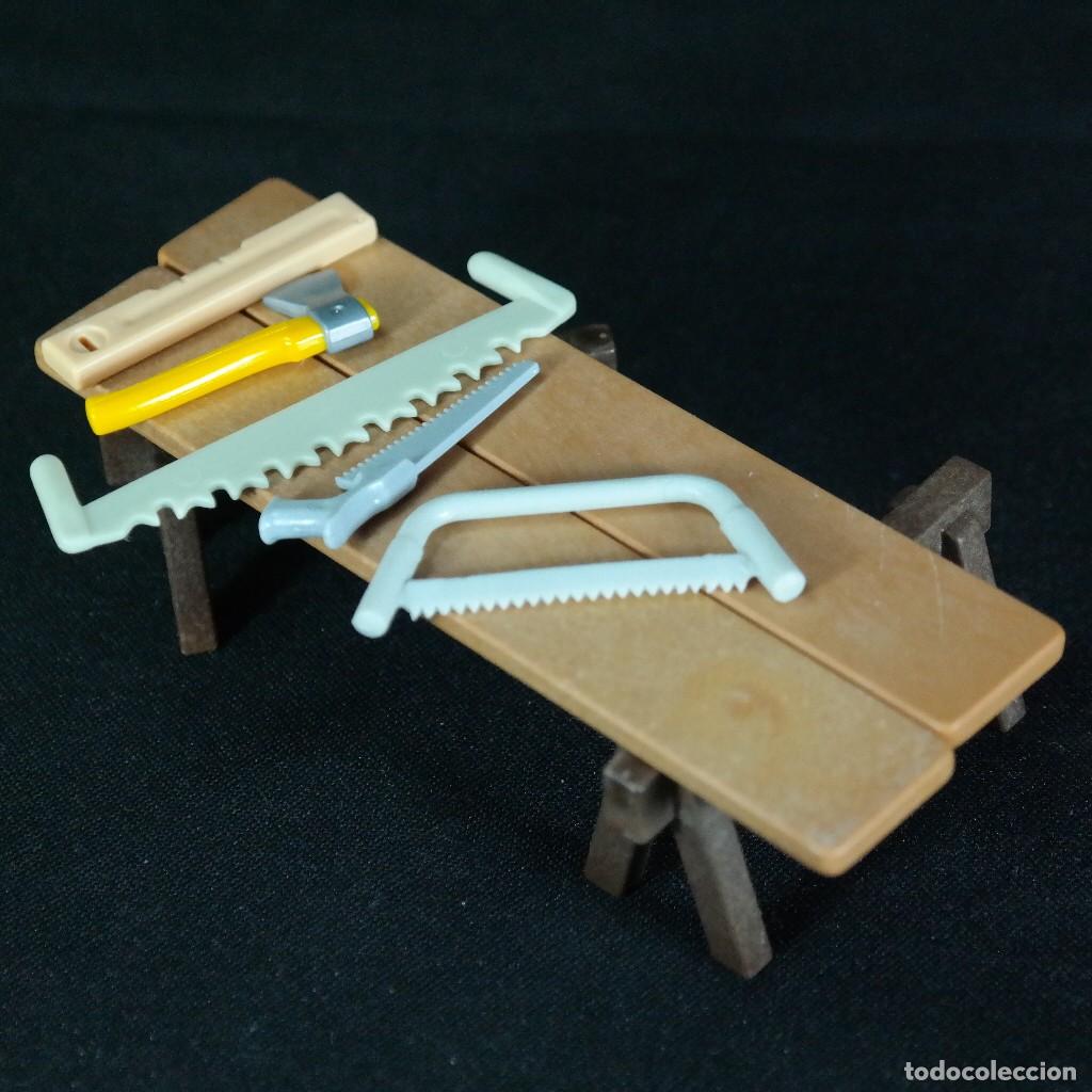 Playmobil: Playmobil tablas con caballetes con herramientas ☼