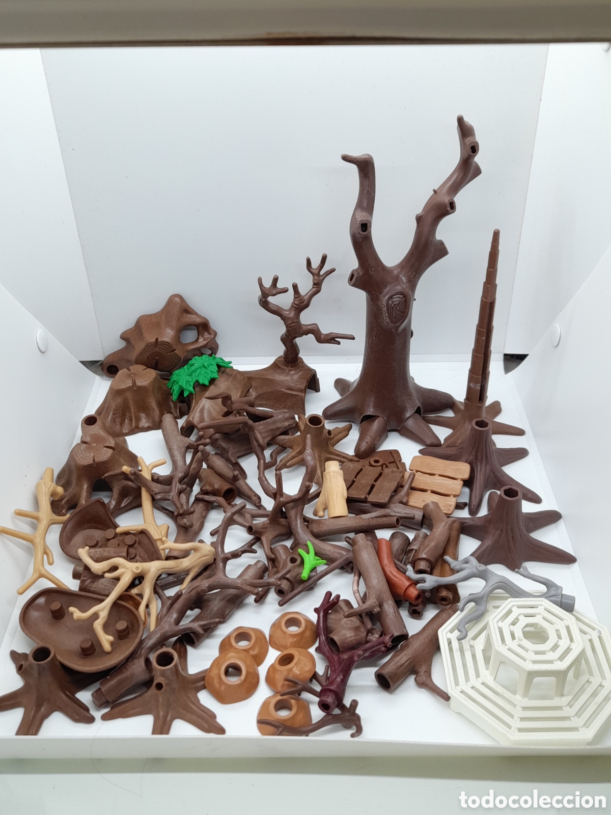 Playmobil: PLAYMOBIL. LOTE DE TRONCOS Y RAMAS DE ARBOLES
