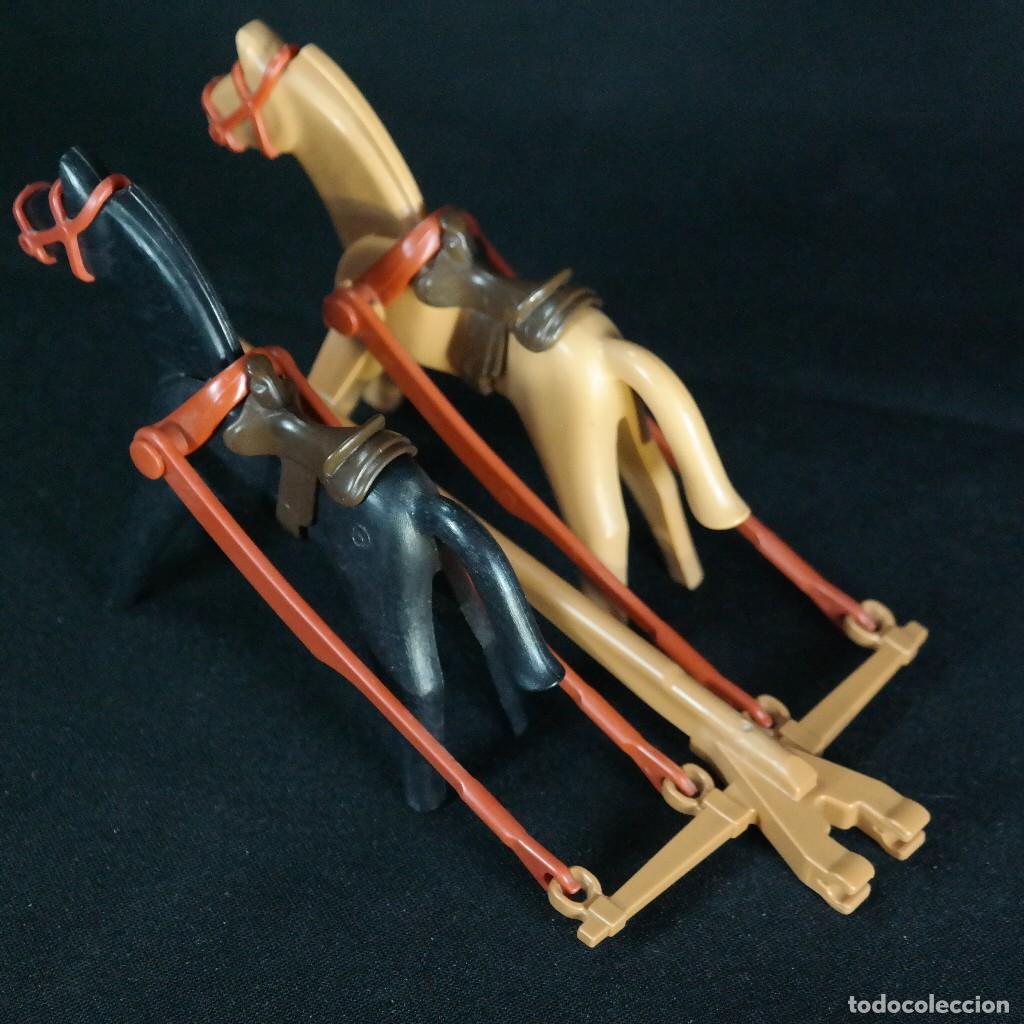 Playmobil: Playmobil 2 caballos con tiras para carretas ☼