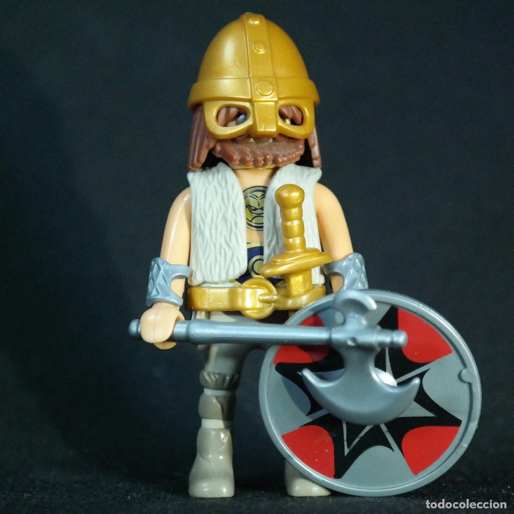 Playmobil: Playmobil vikingo con yelmo dorado ☼