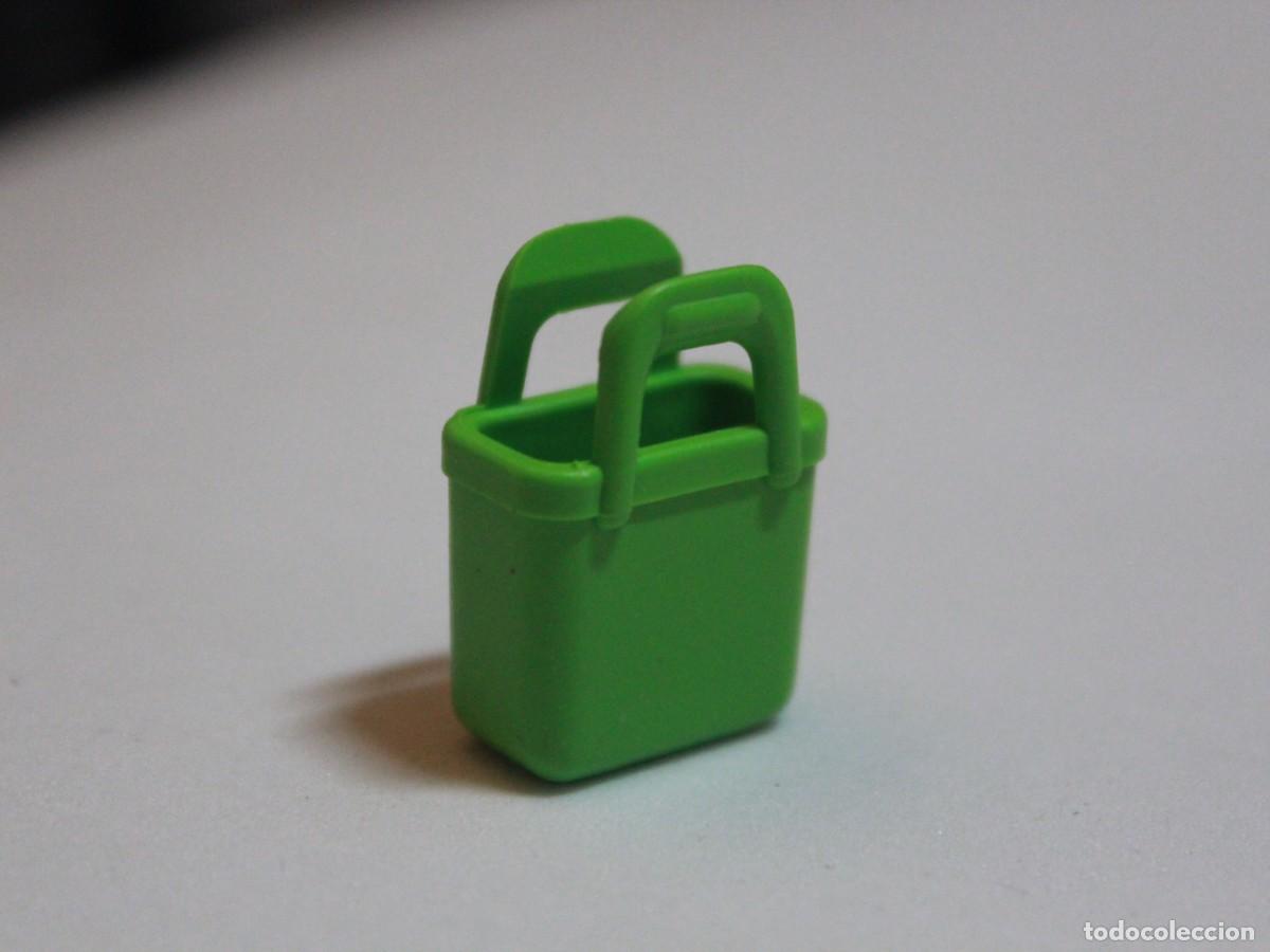 Playmobil: Accesorio playmobil cesta verde de la compra supermercado