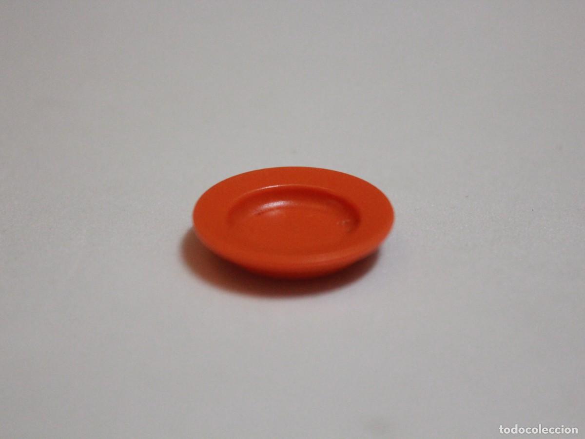 Playmobil: Accesorio playmobil plato naranja cocina vajilla