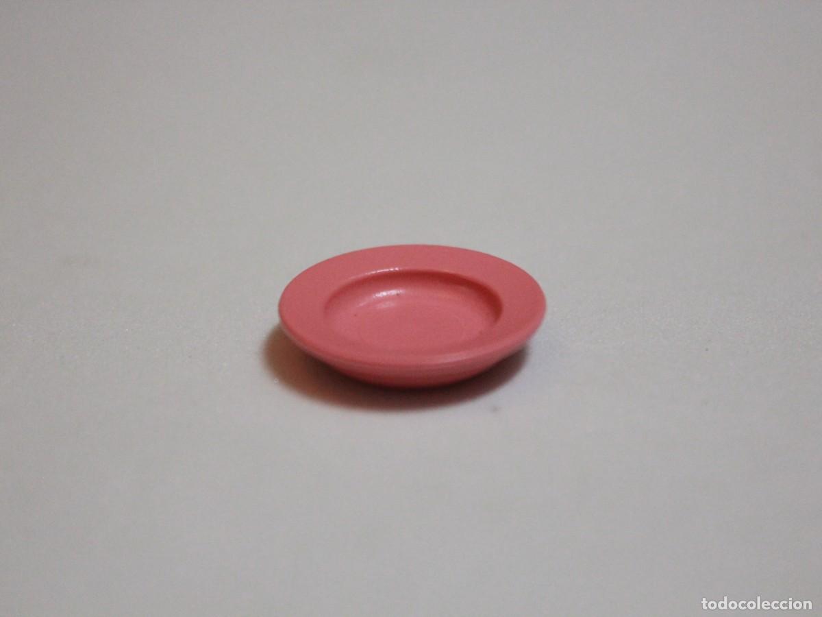 Playmobil: Accesorio playmobil plato rosa cocina vajilla