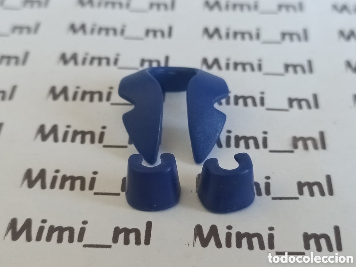 Playmobil: Playmobil cuello y pu&ntilde;os azules capit&aacute;n barco pirata