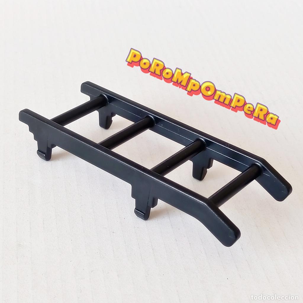 Playmobil: PLAYMOBIL ESCALERA NEGRA 4 PELDA&Ntilde;OS 3880 4065 4096 4821 5716 ? ESCALERILLA CAMI&Oacute;N RESCATE BOMBERO J7