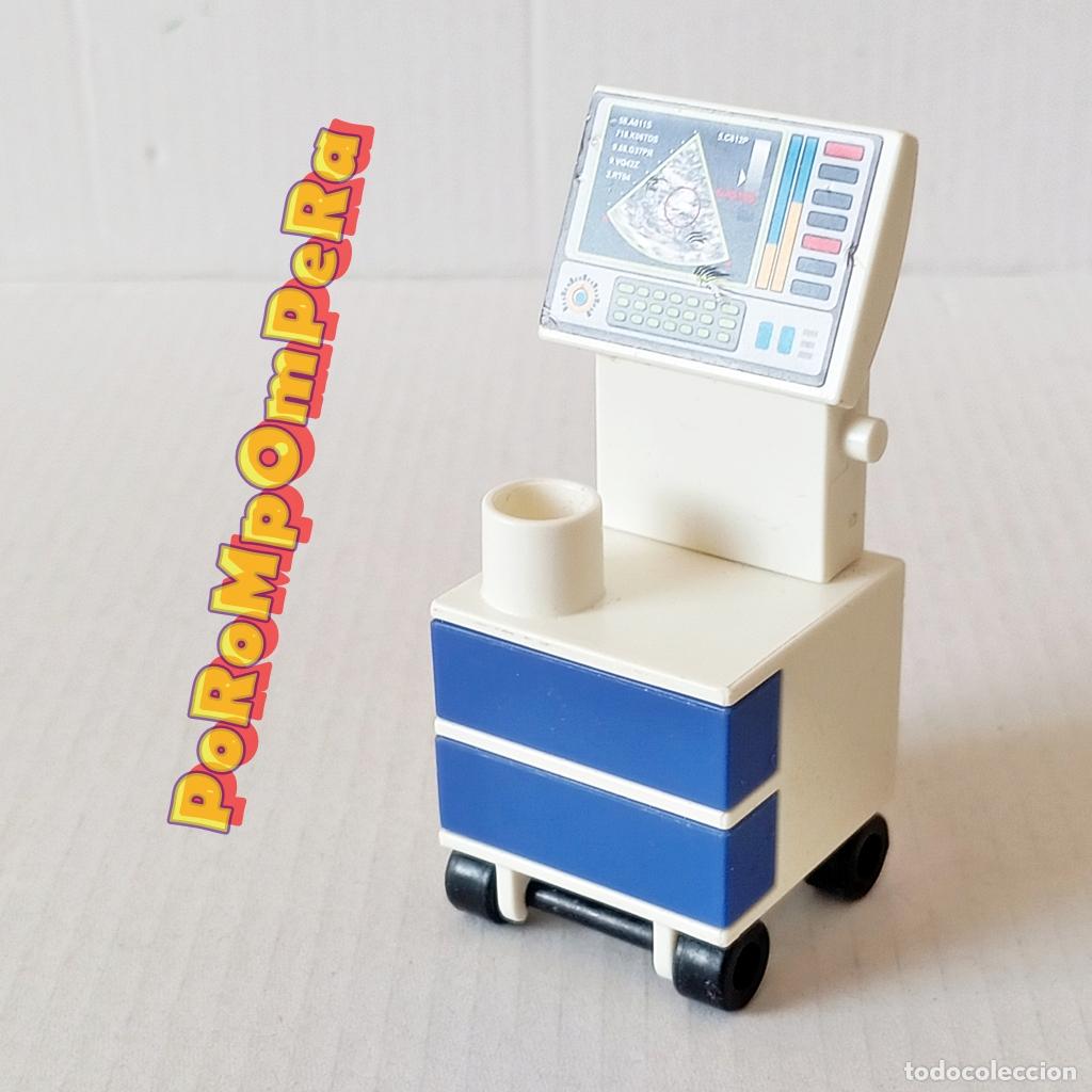 Playmobil: PLAYMOBIL APARATO EQUIPO M&Eacute;DICO CL&Iacute;NICA VETERINARIA 70146 ECOGRAF&Iacute;A HOSPITAL CAJONERA J7