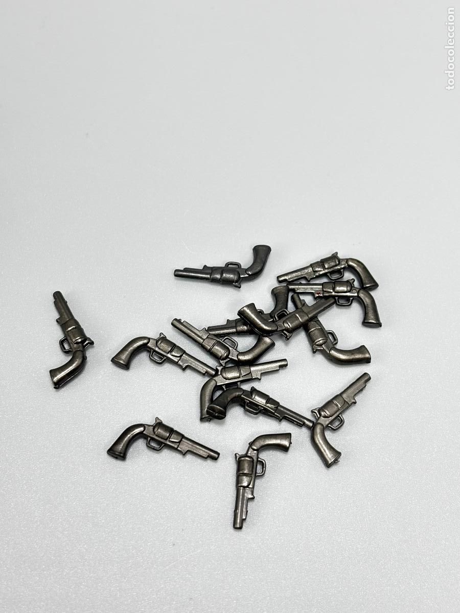 Playmobil: Playmobil lote pistola vaquero ladr&oacute;n soldado oeste