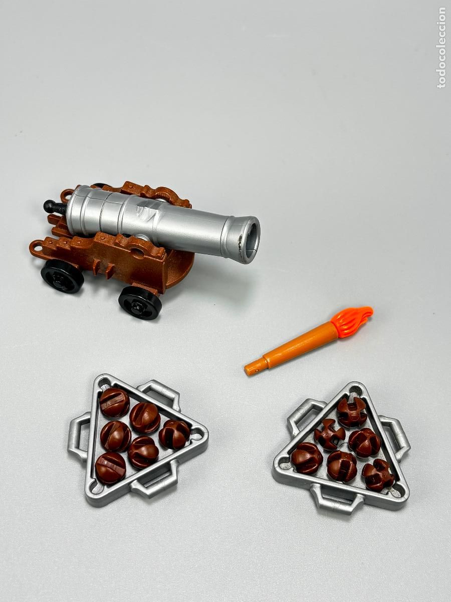 Playmobil: Playmobil lote ca&ntilde;&oacute;n con caja proyectiles y antorcha