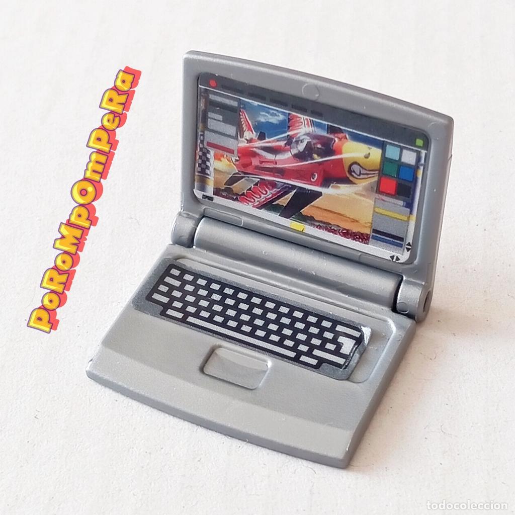 Playmobil: PLAYMOBIL ORDENADOR PORT&Aacute;TIL OFICINA CASA HABITACI&Oacute;N LAPTOP MACBOOK FIGURES SERIES 25 D9