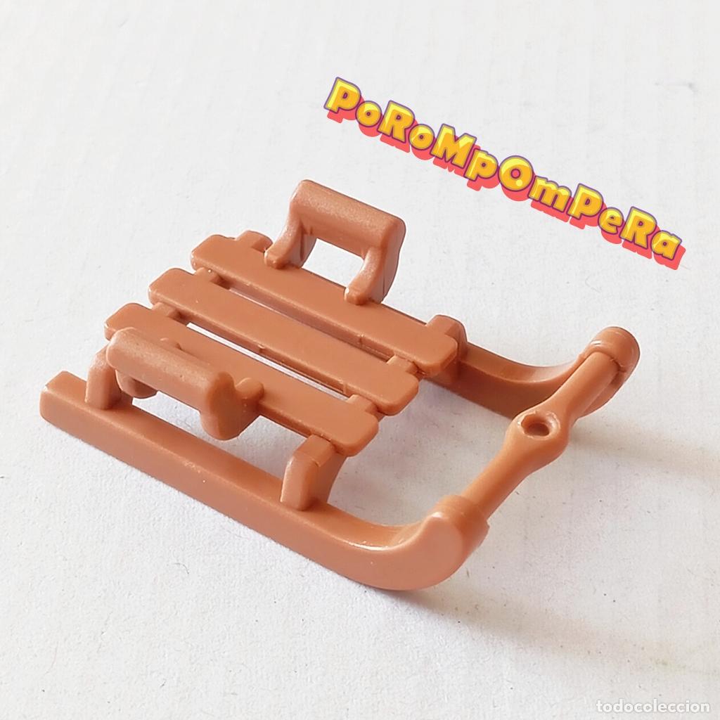Playmobil: PLAYMOBIL TRINEO INFANTIL MARR&Oacute;N CLARO JUEGO NI&Ntilde;O NIEVE NAVIDAD D9