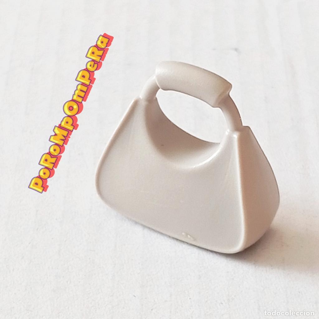 Playmobil: PLAYMOBIL BOLSO GRIS COMPLEMENTO MODA ACCESORIO TIENDA CHICA MUJER - SET/S POR DETERMINAR D9
