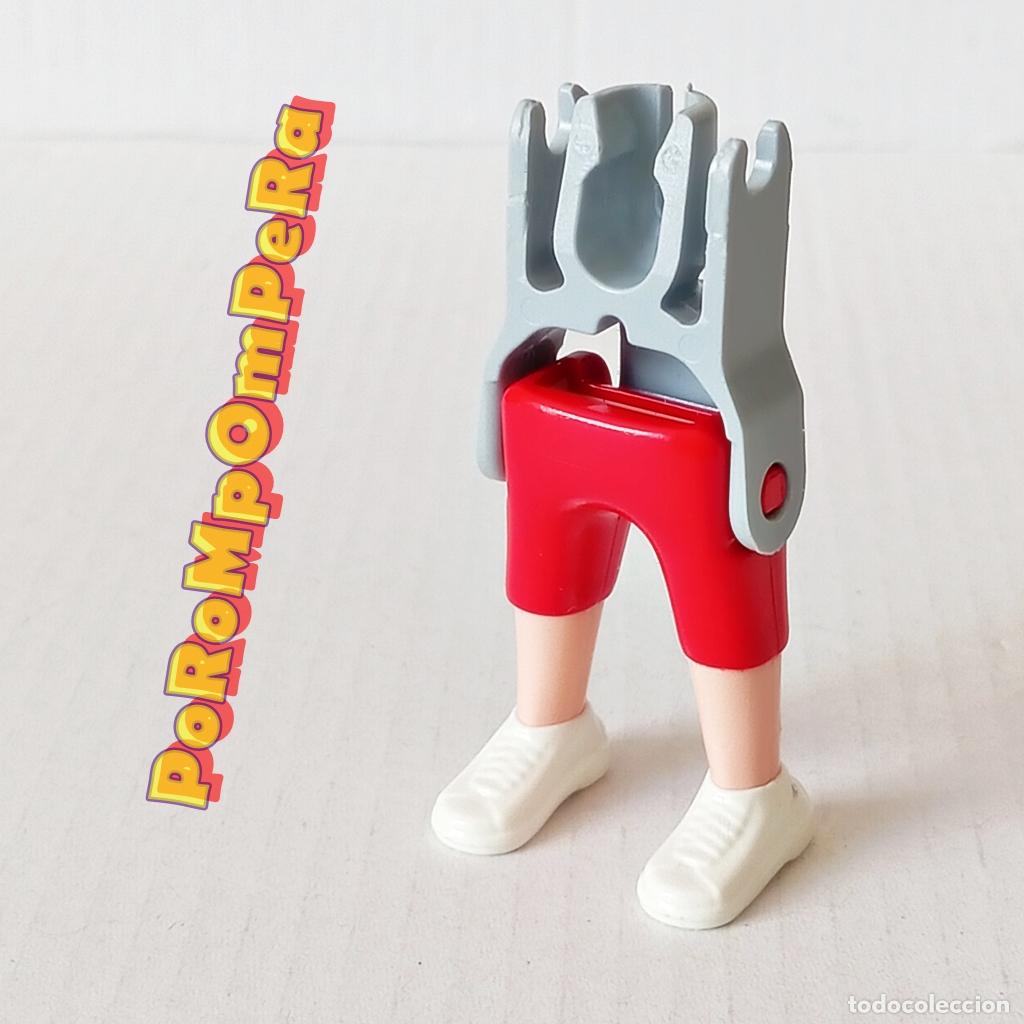 Playmobil: PLAYMOBIL PIERNA PANTAL&Oacute;N CORTO ZAPATILLA BLANCA + ESQUELETO IDEAL CUSTOM O COMPLETAR C7
