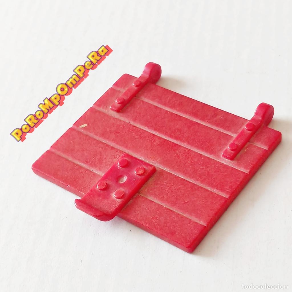 Playmobil: PLAYMOBIL PUERTA ROJIZA TIPO MADERA 3269 5794 TRAMPILLA COMPUERTA CASTILLO MEDIEVAL C7
