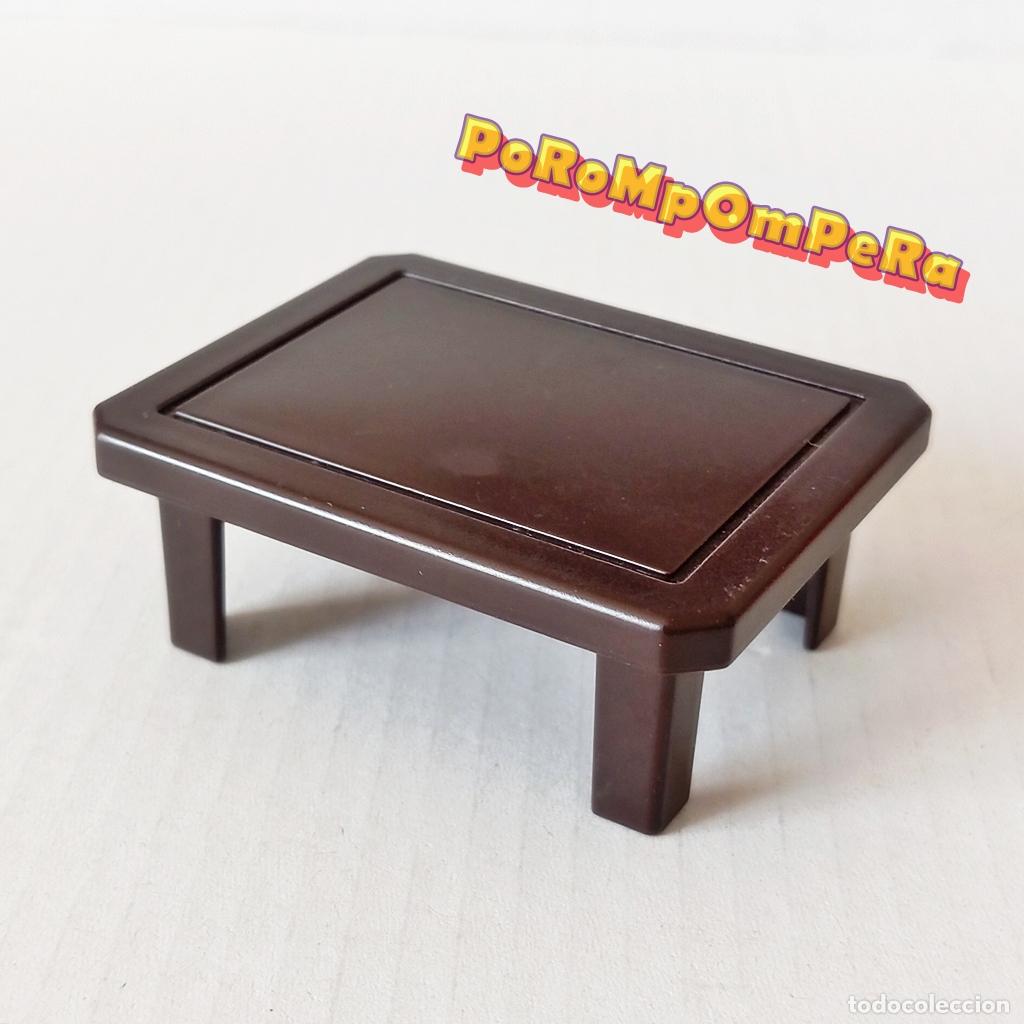 Playmobil: PLAYMOBIL MESA MARR&Oacute;N OSCURO SALA DE ESTAR 5167 5332 MUEBLE SAL&Oacute;N CG6C