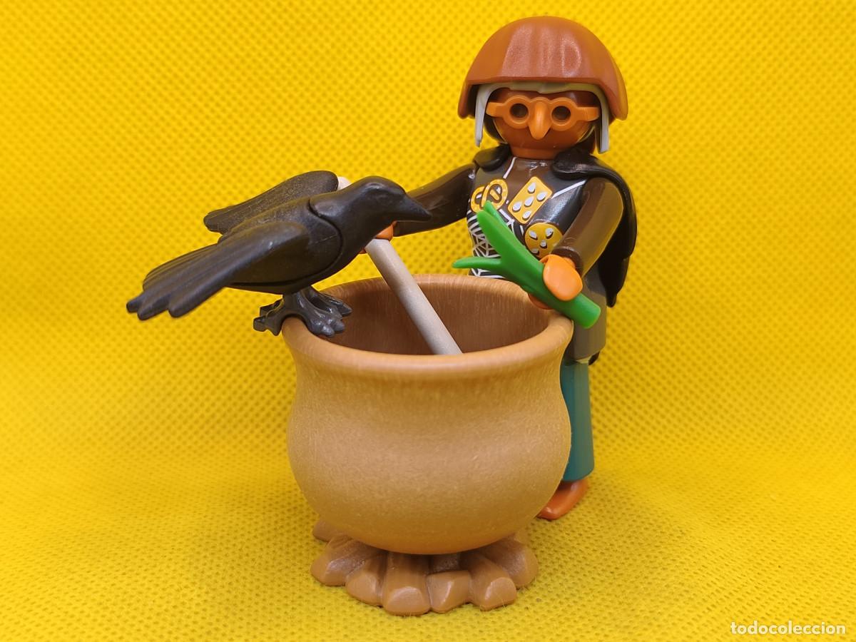 Playmobil: Playmobil Bruja con caldero y cuervo