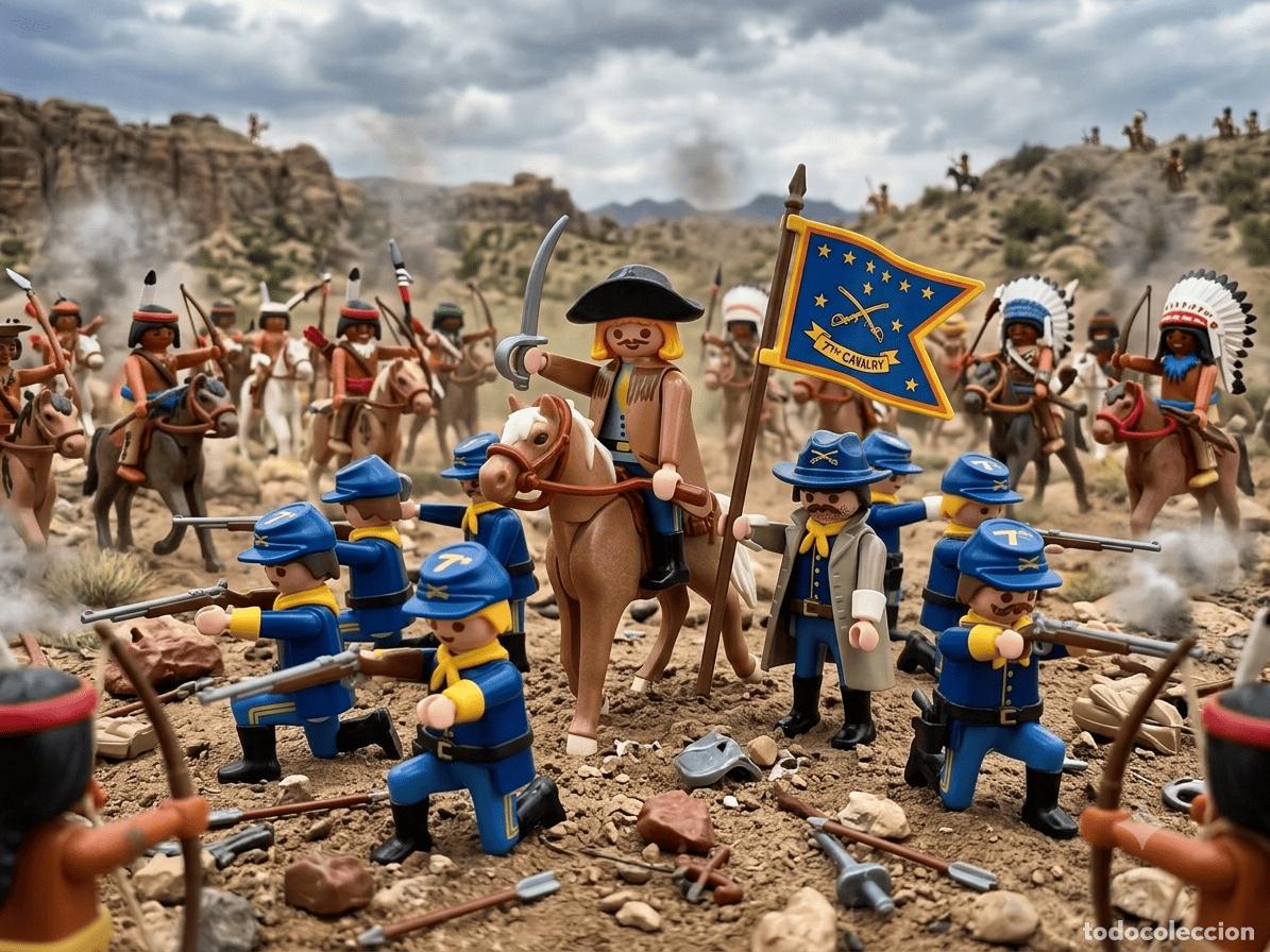 Playmobil: Playmobil El General Custer, oficial del norte con caballo