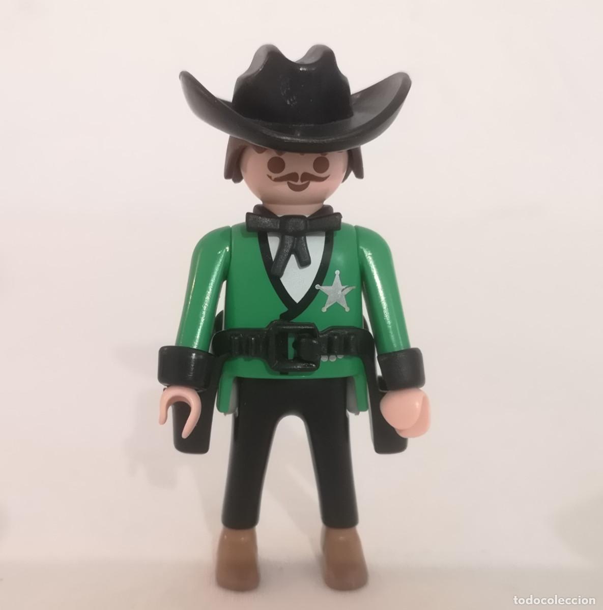 Playmobil: PLAYMOBIL OESTE SHERIFF VERDE REF. 3060 (2)