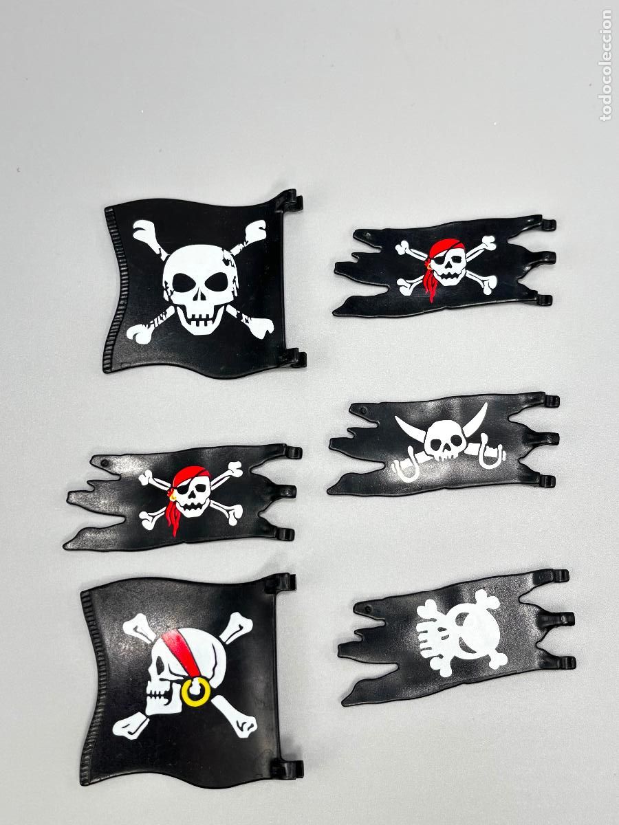 Playmobil: Playmobil lote bandera pirata barco