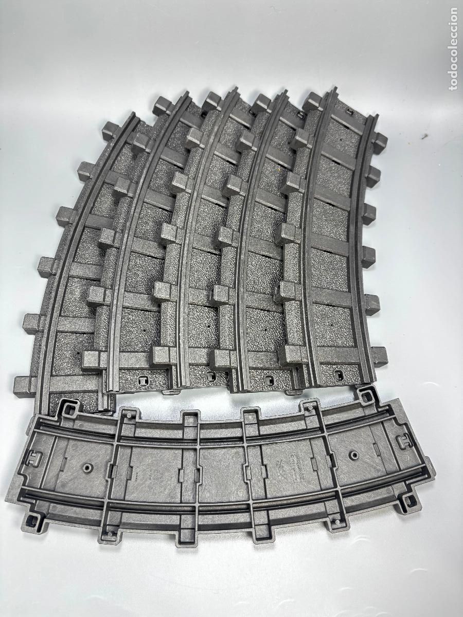 Playmobil: Playmobil lote v&iacute;as curva tren RC