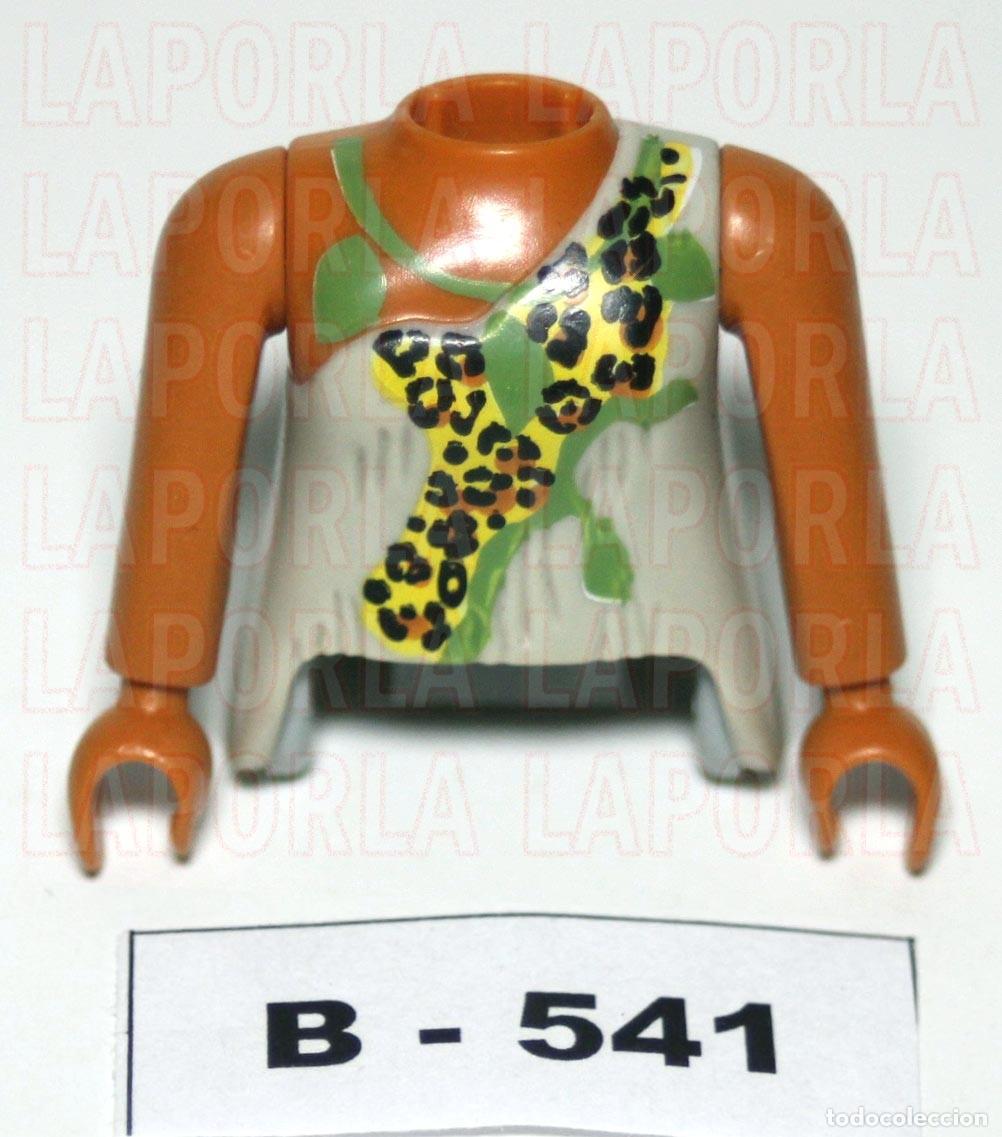 Playmobil: PLAYMOBIL TORSO MUJER CON ESQUELETO Y BRAZOS TEZ MORENA - SELVA JUNGLA &Aacute;FRICA (B-541)