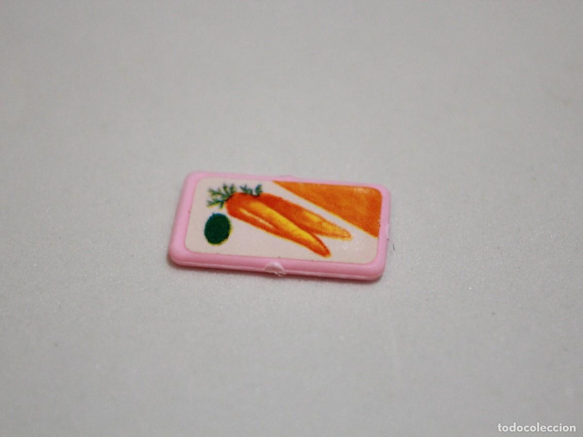Playmobil: Accesorio playmobil bandeja rosa con zanahorias impresas cocina huerto
