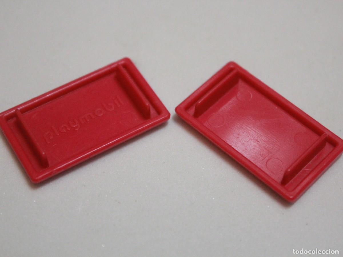 Playmobil: Accesorio playmobil lote de 2 bandejas rojas
