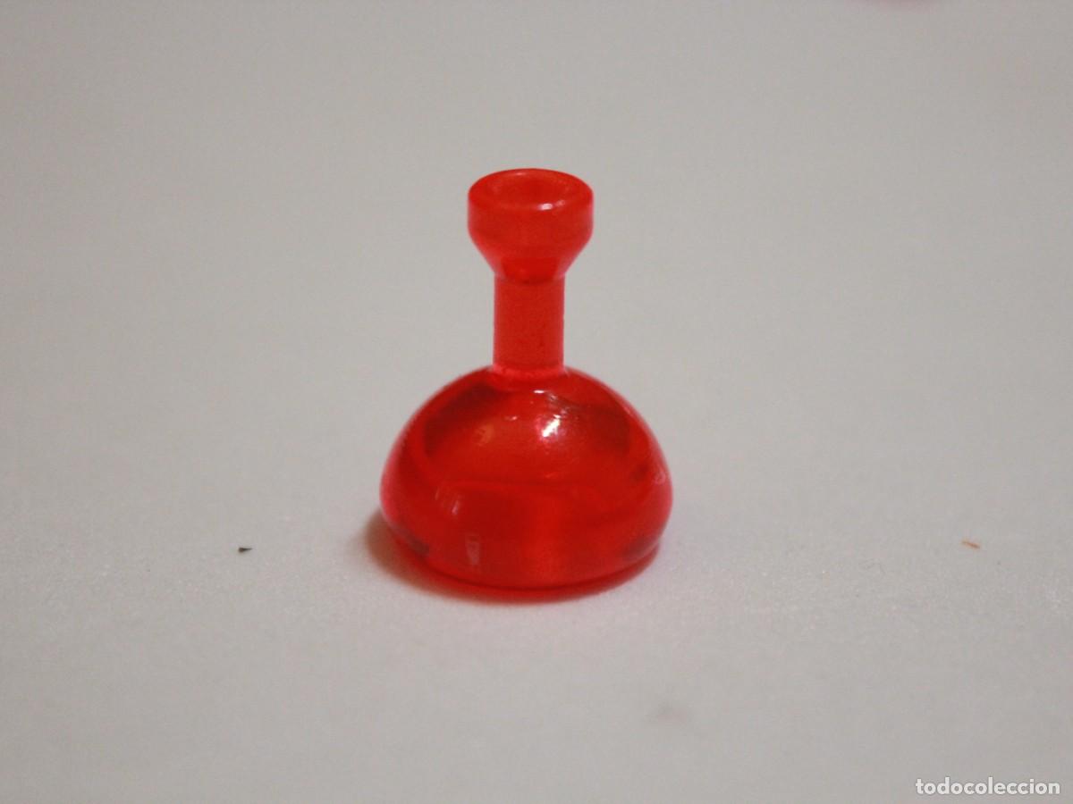 Playmobil: Accesorio playmobil frasco redondo rojo transl&uacute;cido laboratorio alquimia