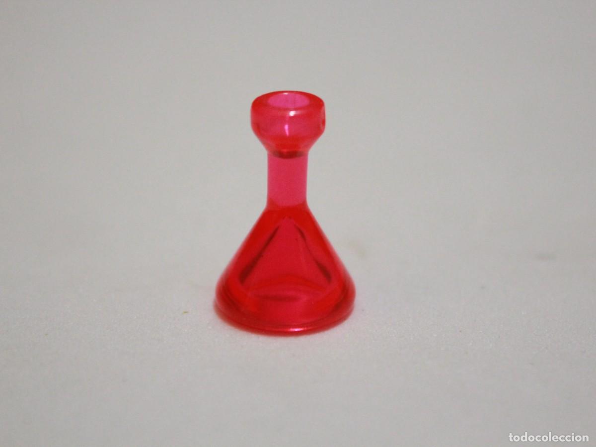 Playmobil: Accesorio playmobil frasco c&oacute;nico rojo transl&uacute;cido laboratorio