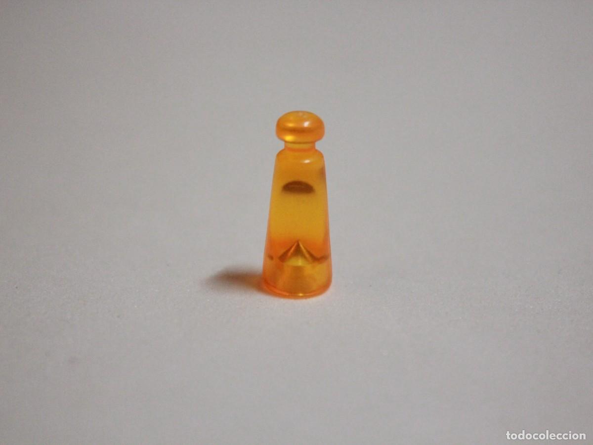 Playmobil: Accesorio playmobil frasco c&oacute;nico &aacute;mbar transl&uacute;cido laboratorio
