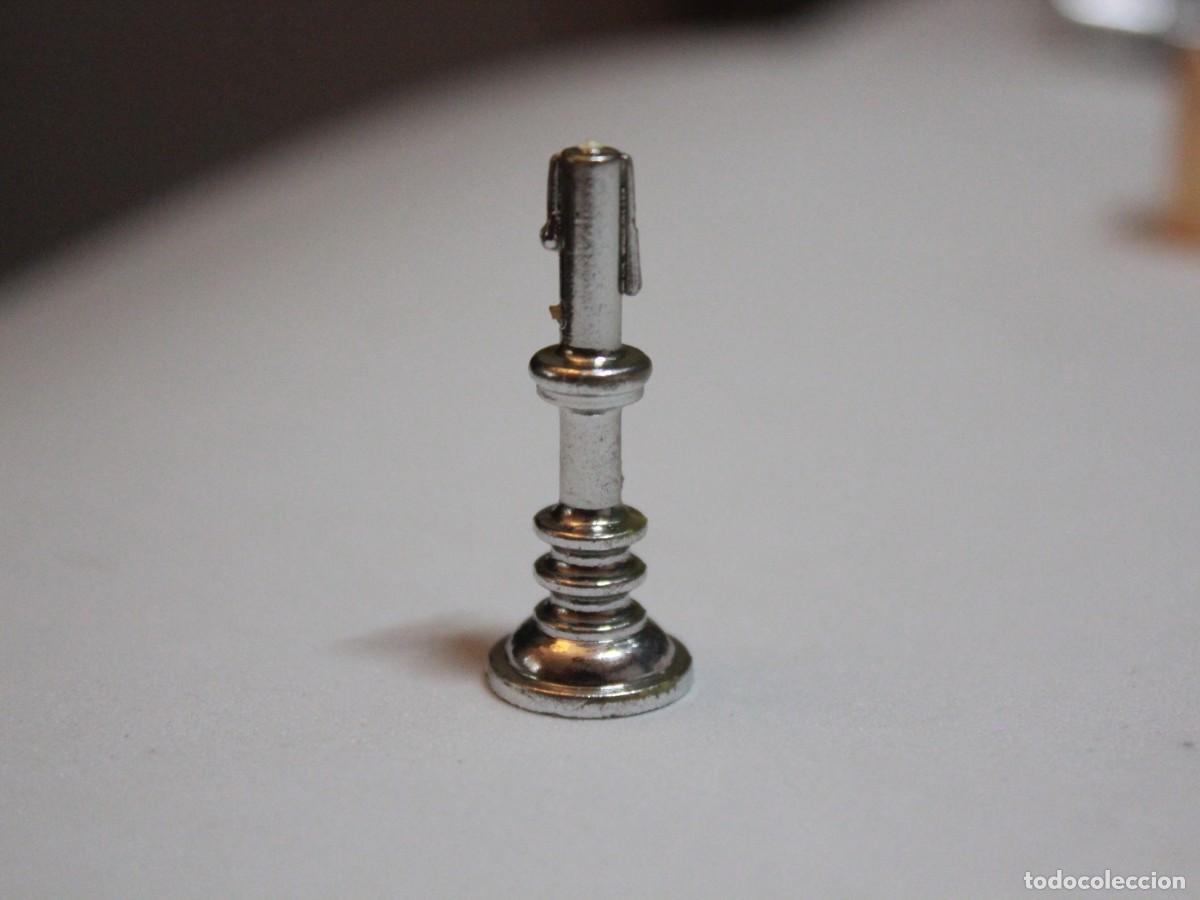 Playmobil: Accesorio playmobil candelabro plateado una vela