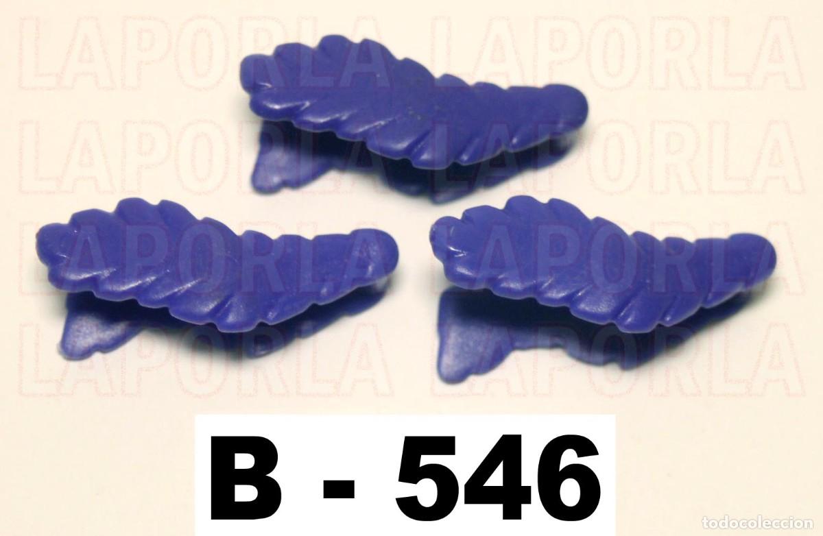 Playmobil: PLAYMOBIL 3 PLUMAS AZULES PARA CASCO O CAPERUZA CABALLO - MEDIEVAL CABALLERO (B-546)