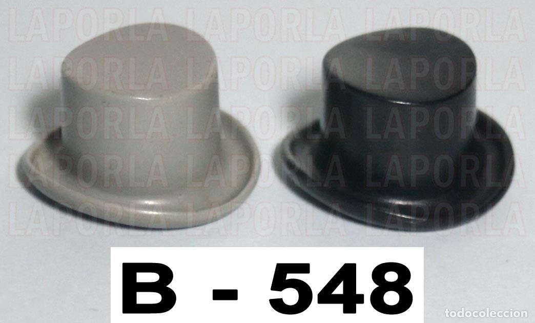 Playmobil: PLAYMOBIL 2 SOMBREROS CHISTERAS GRIS Y NEGRA - OESTE VICTORIANO CABALLERO GENTLEMAN (B-548)