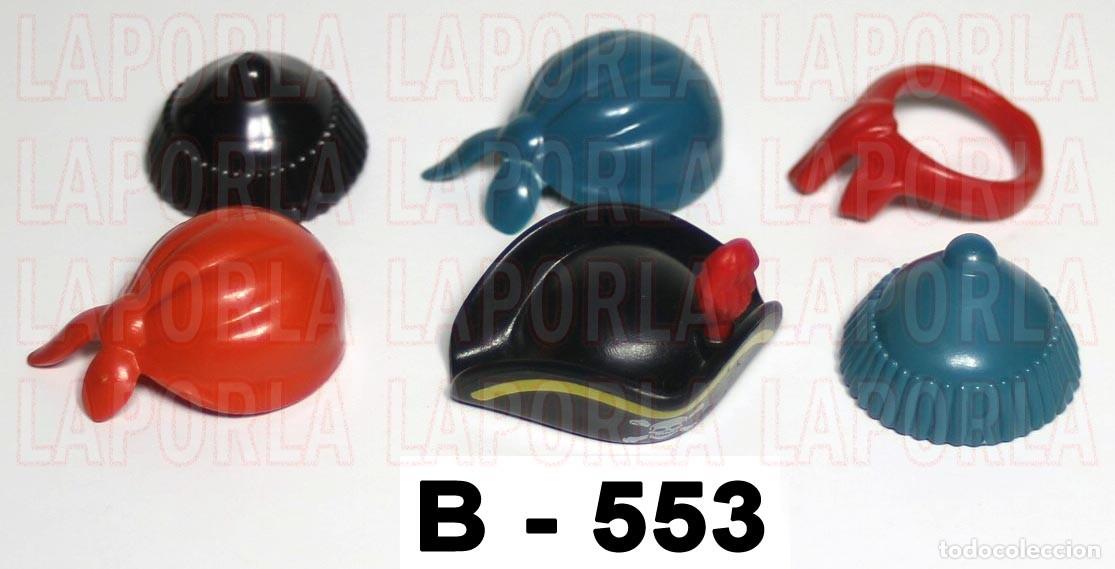 Playmobil: PLAYMOBIL 6 SOMBREROS Y GORROS PIRATAS - BARCO GALE&Oacute;N CAPIT&Aacute;N TESORO CORSARIO ISLA BUCANERO (B-553)