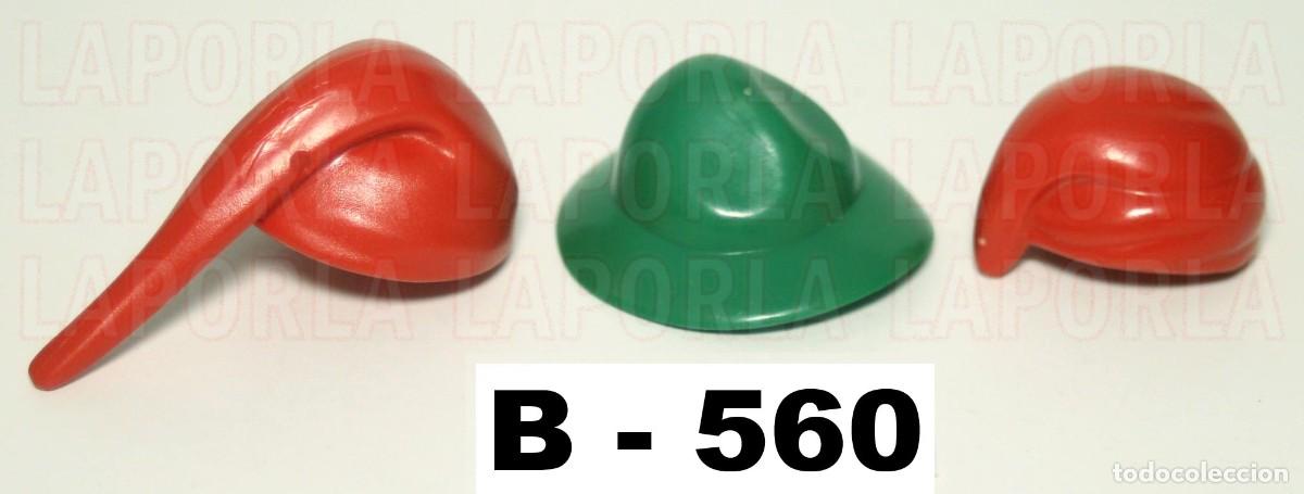 Playmobil: PLAYMOBIL 3 GORROS Y SOMBREROS MEDIEVALES - CAMPESINO SIERVO VASALLO (B-560)