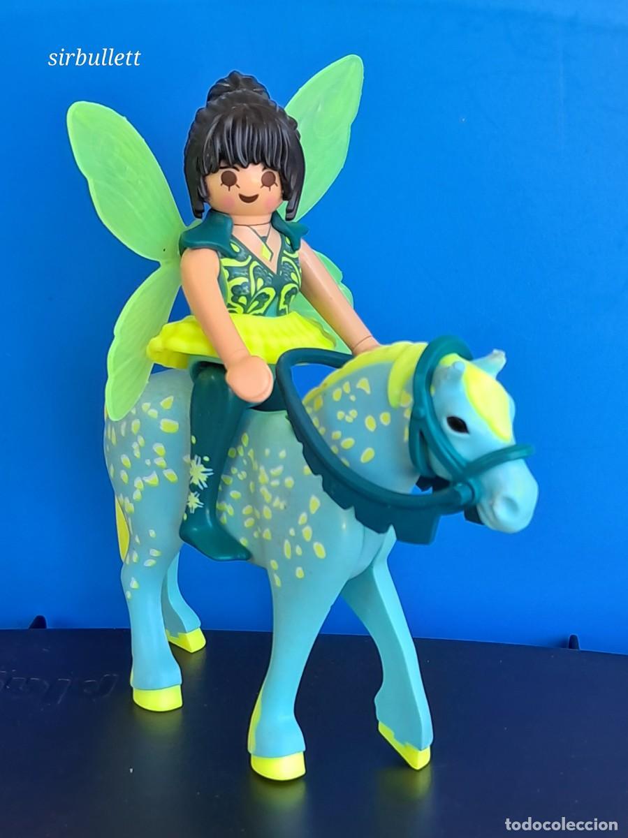 Playmobil: Figura hada y caballo. Playmobil 9137. Fantas&iacute;a