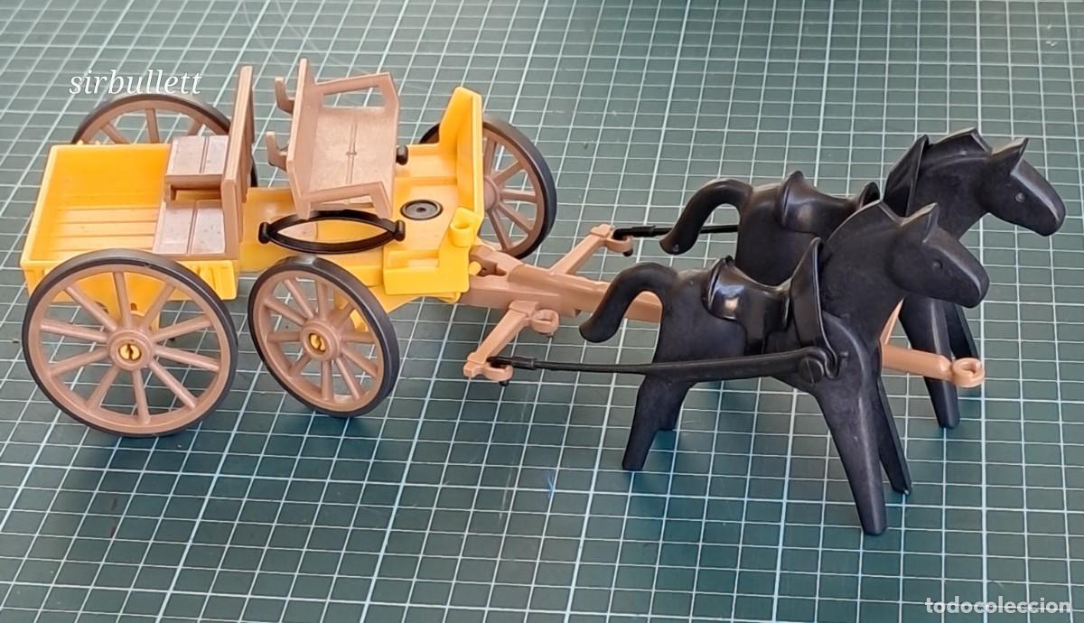 Playmobil: Carreta y caballos cl&aacute;sicos. Playmobil. Oeste victoriano bel&eacute;n