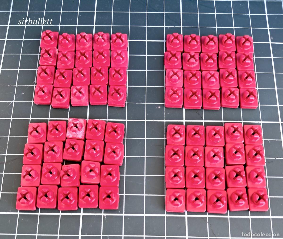 Playmobil: 80 conectores rojos. Playmobil. System X